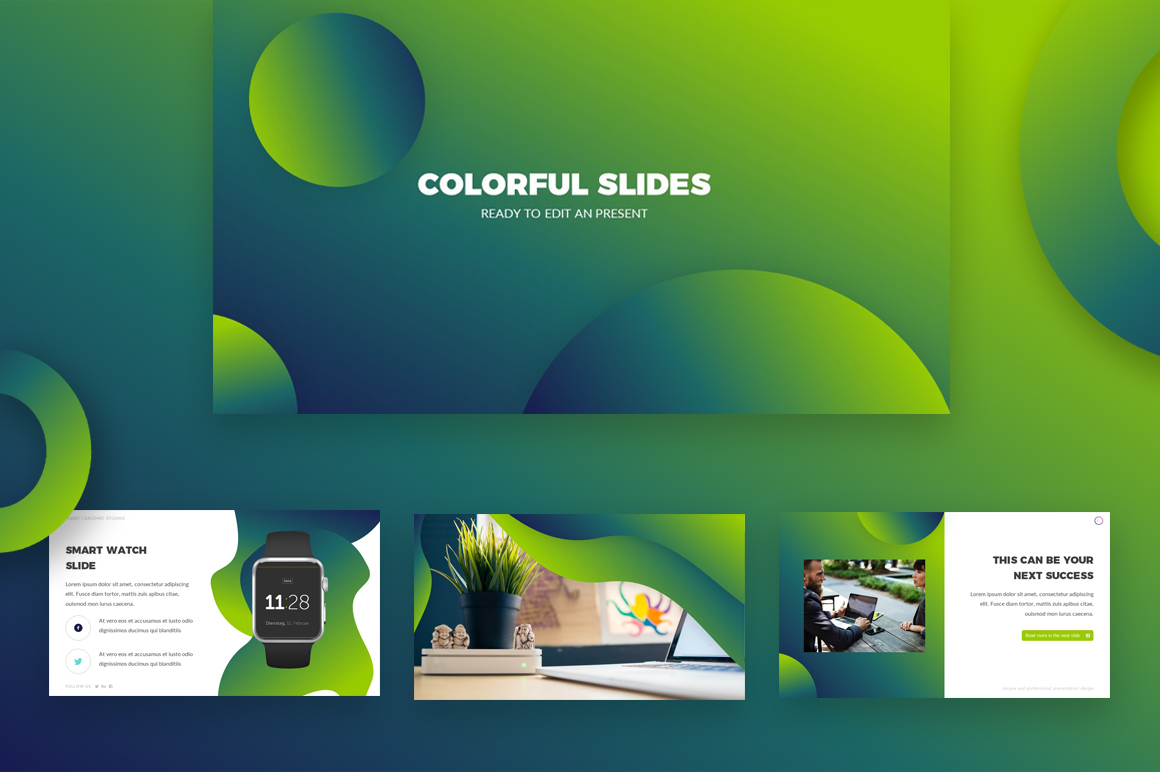 Colorful PowerPoint Template #67853